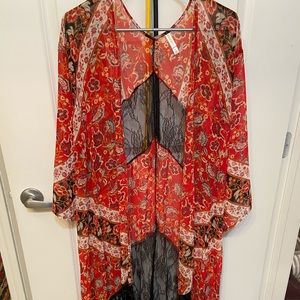 Red/Black Kimono